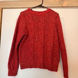 Red multi-color Heather Sweater
